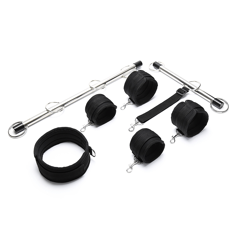 Steel Bar Wrist Ankle Collar Restraint Set style C main product view