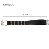 Steel Stud Patent Leather Spanking Paddle style B side view detail