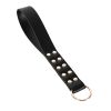 Steel Stud Patent Leather Spanking Paddle style B close-up product detail