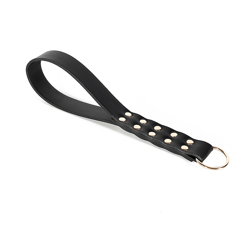 Steel Stud Patent Leather Spanking Paddle style B style option view