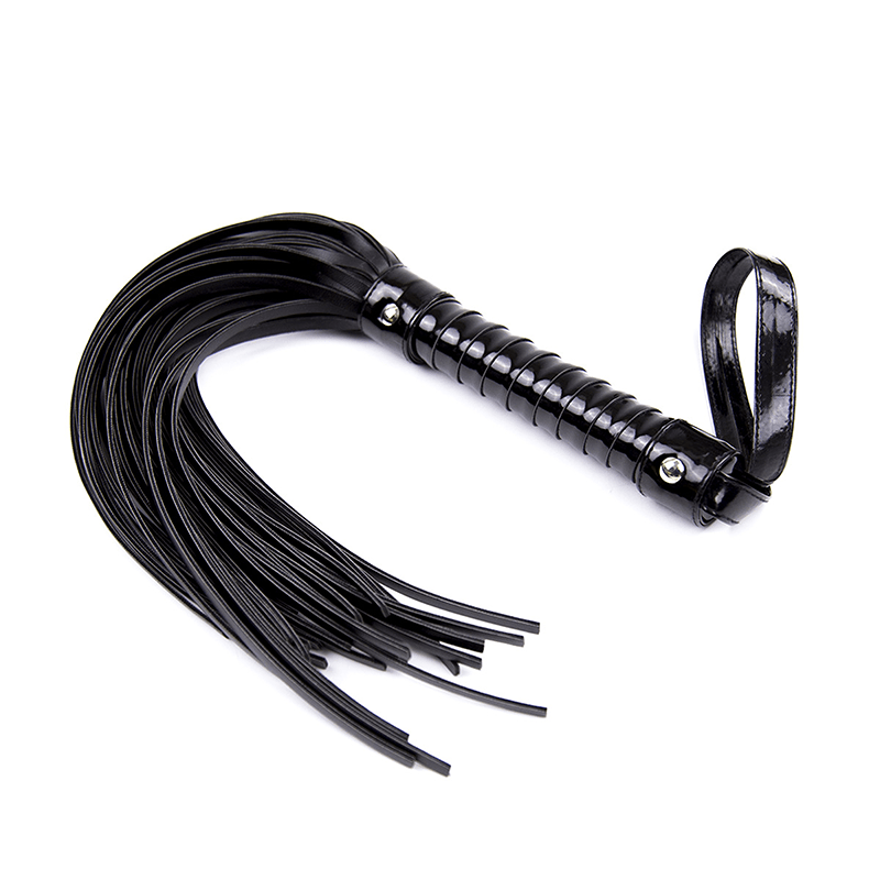 Stitched Handle Leather Flogger Whip style A full gallery view