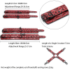 Studded Cross Wrist and Ankle Restraint Set style B side view detail