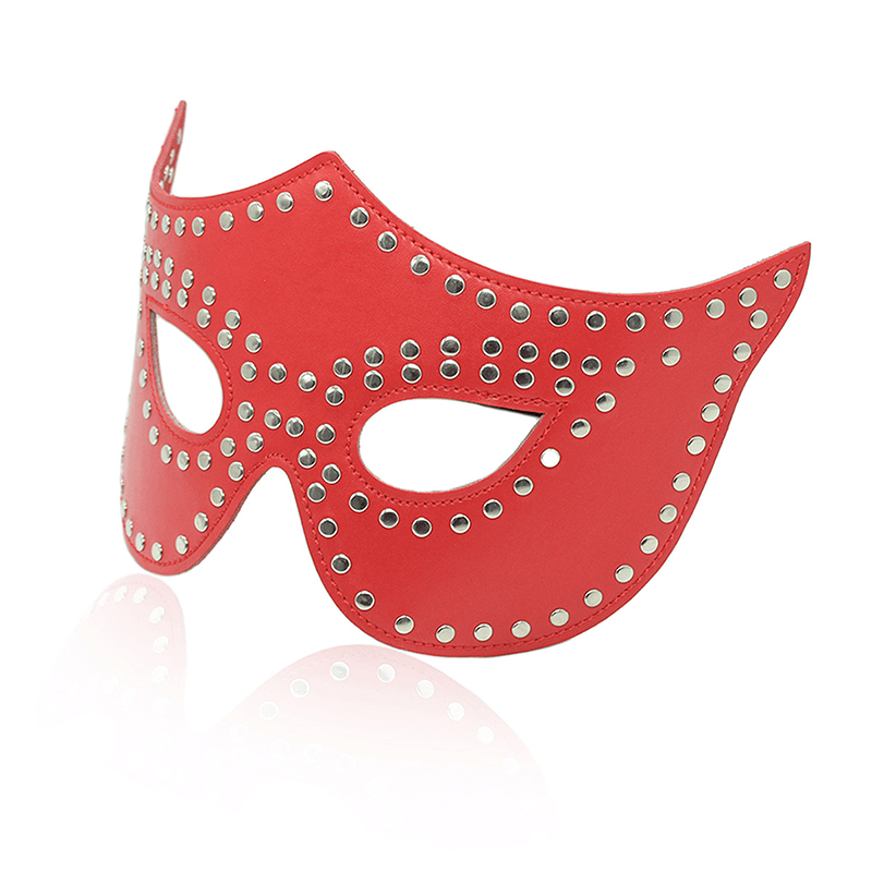 Studded Leather Blindfold Mask style I main product view