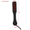 Text Print Leather Spanking Paddle style H set or accessory view
