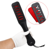 Text Print Leather Spanking Paddle style H detail view for shoppers