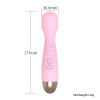 Textured Diamond Grip G-Spot Vibrator in pink shape detail