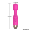 Textured Diamond Grip G-Spot Vibrator in rose red shape detail