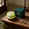 Green Tea ceramic solid perfume balm in traditional Chinese style jar