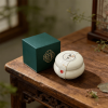 Magnolia ceramic solid perfume balm in traditional Chinese style jar