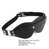 Adjustable Leather Blindfold with Studs style A set or accessory view