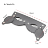Adjustable Leather Blindfold with Studs style B product layout view