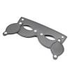 Adjustable Leather Blindfold with Studs style B style option view
