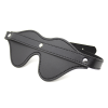 Adjustable Leather Blindfold with Studs style C front angle detail