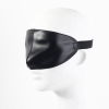 Contoured leather eye mask for sensory