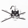 Fox Head Harness Gag Mask with Blindfold style A alternate angle view