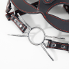 Fox Head Harness Gag Mask with Blindfold style A product layout view