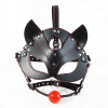 Fox Head Harness Gag Mask with Blindfold style B close-up product detail