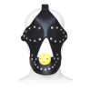 Leather Face Mask with Ball Gag style A detail view for shoppers