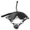 Leather Face Mask with Ball Gag style C style option view