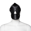 Leather Face Mask with Ball Gag style D front angle detail