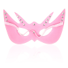 PU Leather Masquerade Eye Mask style D detail view for shoppers
