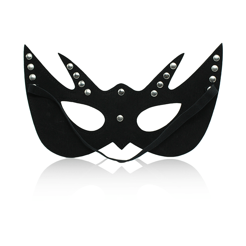 PU Leather Masquerade Eye Mask style E alternate angle view