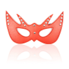 PU Leather Masquerade Eye Mask style F hardware and finish detail