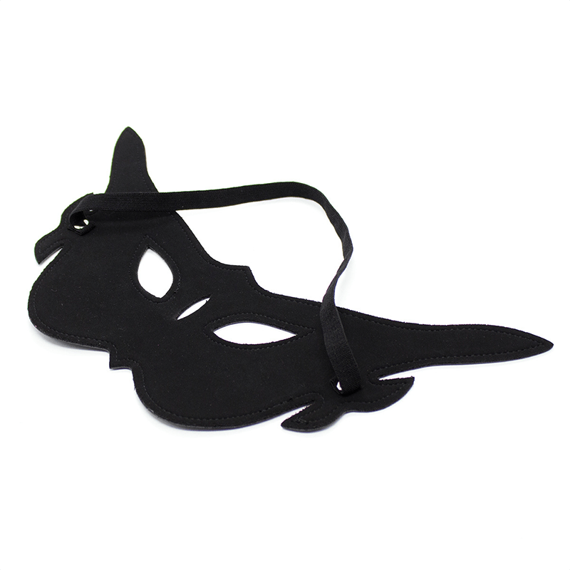 PU Leather Masquerade Eye Mask style H side view detail