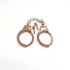 Rose Gold Metal Handcuffs side view detail
