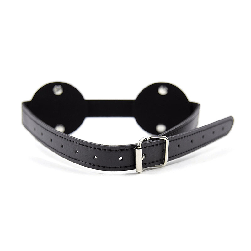 Single Eye Leather Blindfold Mask style C style option view